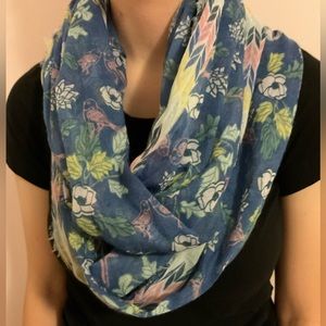 Lightweight Floral Infinity Scarf